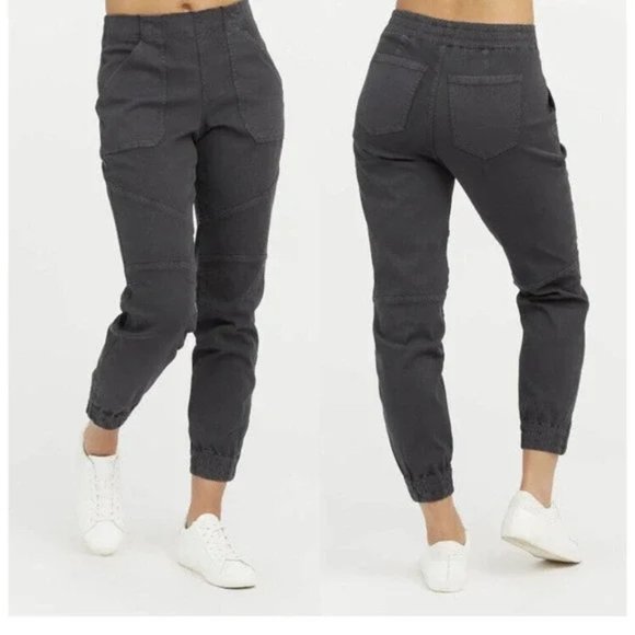 SPANX Pants & Jumpsuits Spanx Twill Cotton Joggers Ankle Zip